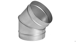 Отвод 45 d125 Оц (-/-)